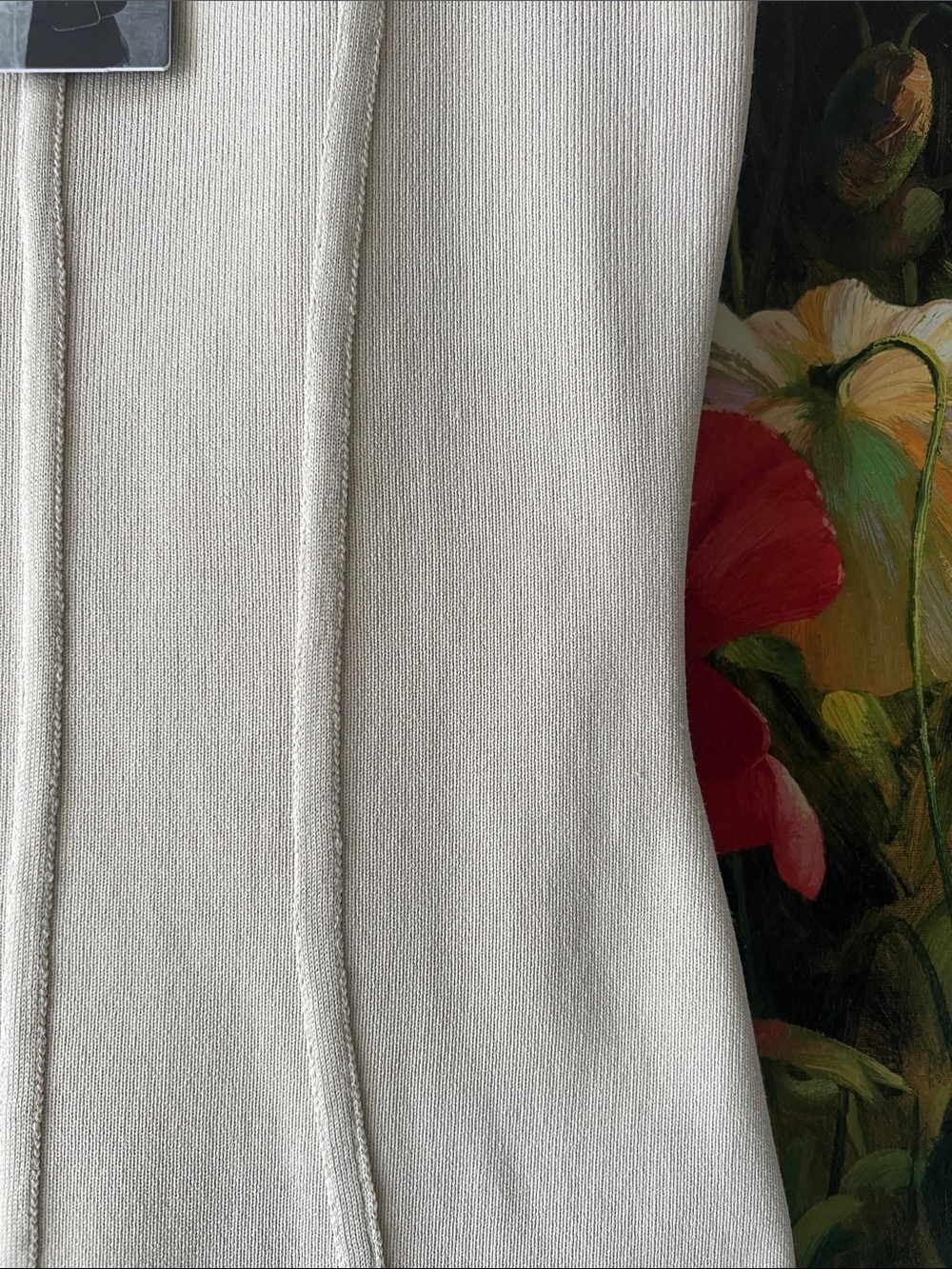 SINCERELY JULES NWT Size M Ivory Sleeveless Bodycon Dress - Picture 8 of 11